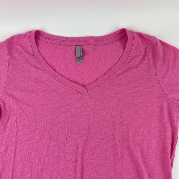 Next Level Apparel Tshirt Womens XL Pink Vneck Short Sleeve - Picture 3 of 7
